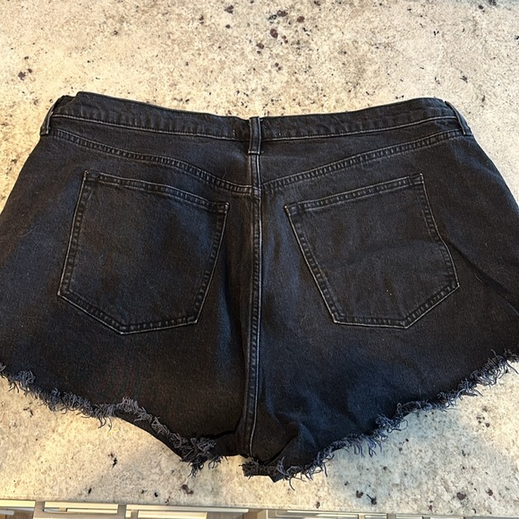 Abercrombie Black Shorts Curve Love Size 35 - Picture 4 of 5